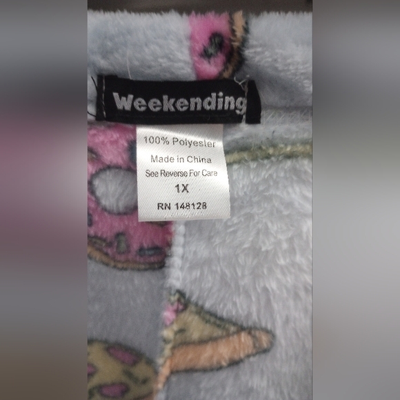 Weekending comfy fluffy women's pajamas pants size 1X - Picture 7 of 10